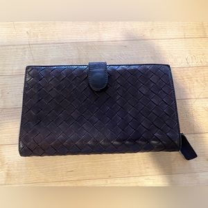 BOTTEGA VENETA vintage brown wallet